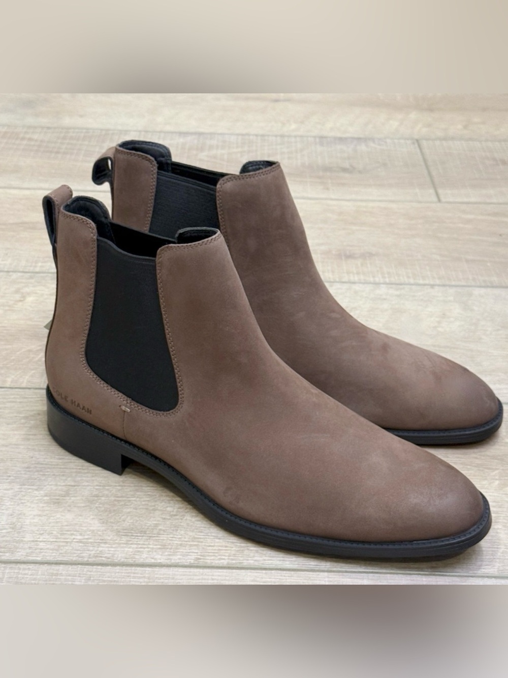 NEW COLE HAAN GRAND HAWTHORNE CHELSEA LAVA NUBUCK LEATHER BOOTS SZ 11